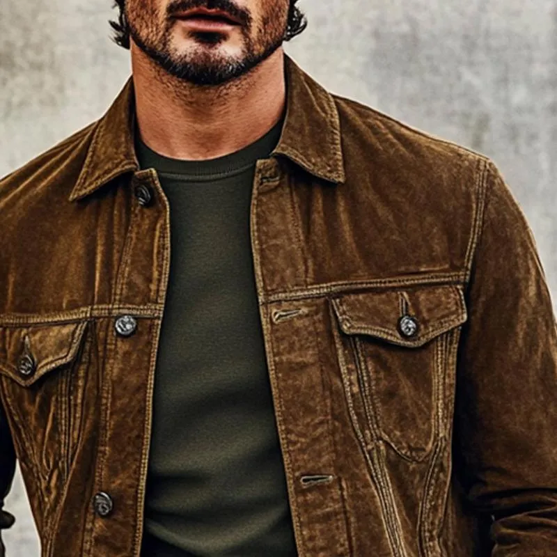 Men's Vintage Corduroy Lapel Jacket 99652515X sold by Manly product image thumbnail 3