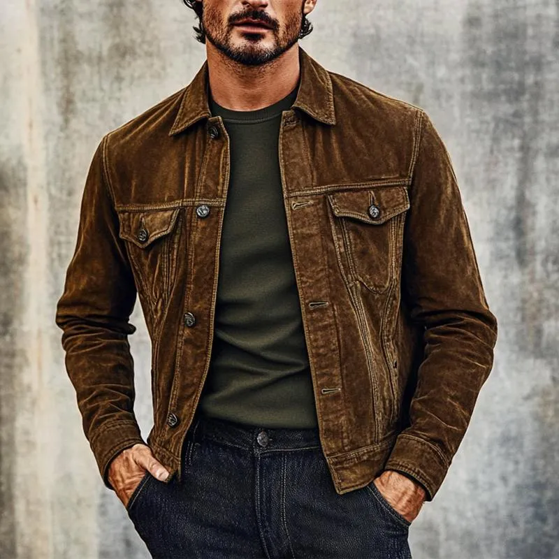 Men's Vintage Corduroy Lapel Jacket 99652515X sold by Manly product image thumbnail 2