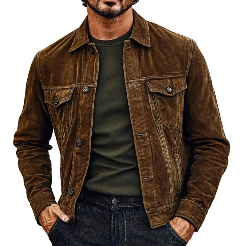 Men's Vintage Corduroy Lapel Jacket 99652515X sold by Manly