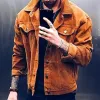 Men's Vintage Casual Corduroy Solid Lapel Jacket 12851711TO sold by Manly