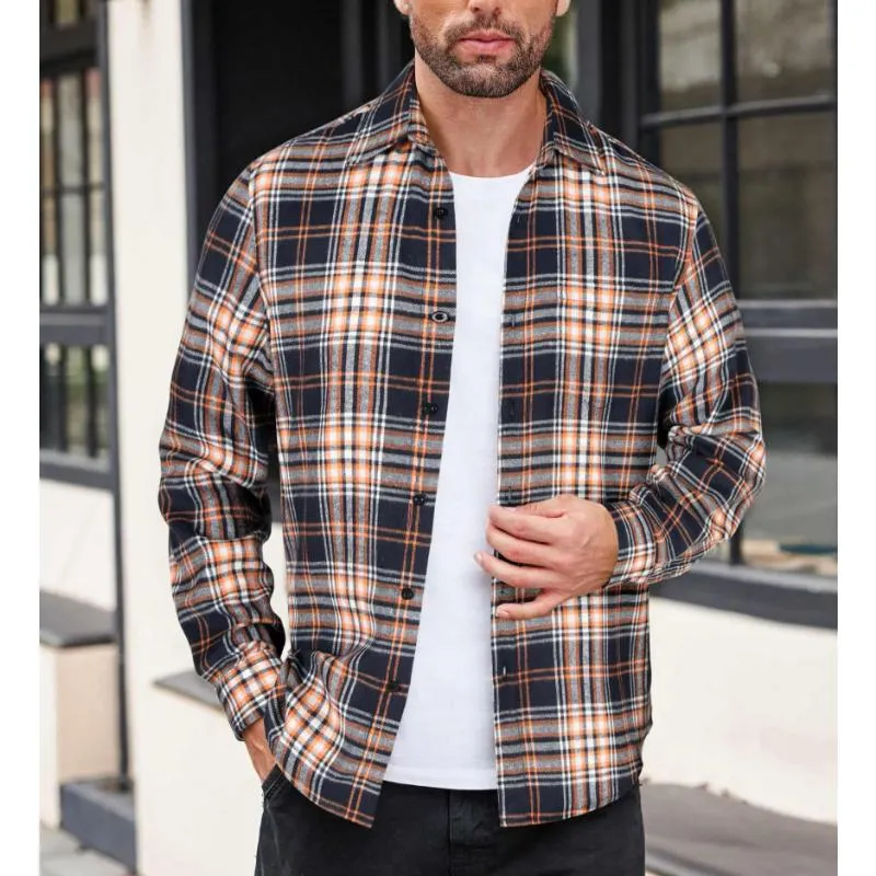 Men's Casual Plaid Long Sleeve Shirt 90326373Y sold by Manly product image thumbnail 3