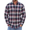 Men's Casual Plaid Long Sleeve Shirt 35428060Y sold by Manly