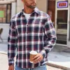Men's Casual Plaid Long Sleeve Shirt 35428060Y sold by Manly