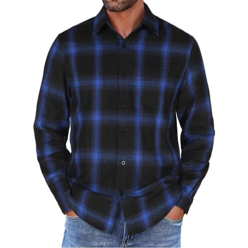Men's Casual Plaid Long Sleeve Shirt 07122862Y sold by Manly