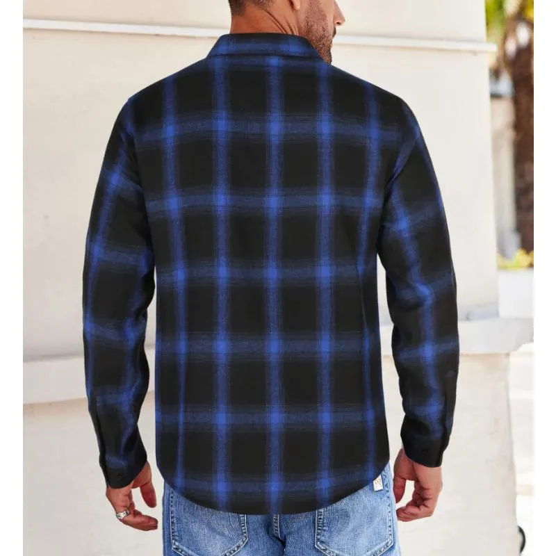 Men's Casual Plaid Long Sleeve Shirt 07122862Y sold by Manly product image thumbnail 3