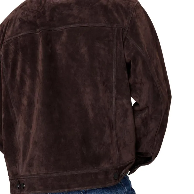 Men's Vintage Suede Lapel Zipper Slim Fit Jacket 45054452M sold by Manly product image thumbnail 2