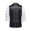 Men's Vintage Herringbone Lapel Single Breasted Suit Vest (Shirt Excluded) 77054896M sold by Manly