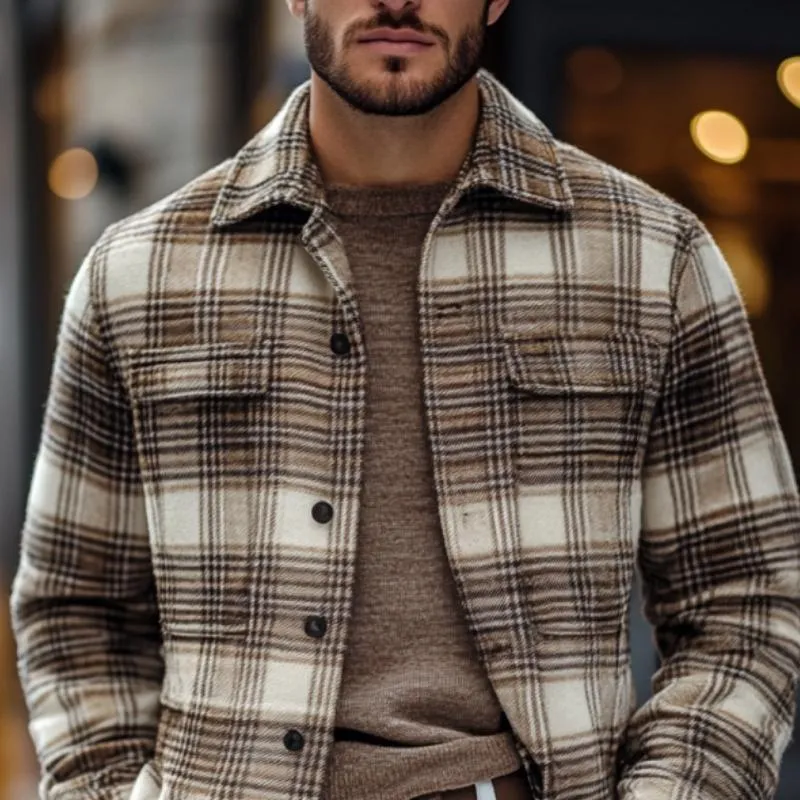 Men's Vintage Check Print Single Breasted Jacket 54795438Y sold by Manly product image thumbnail 2