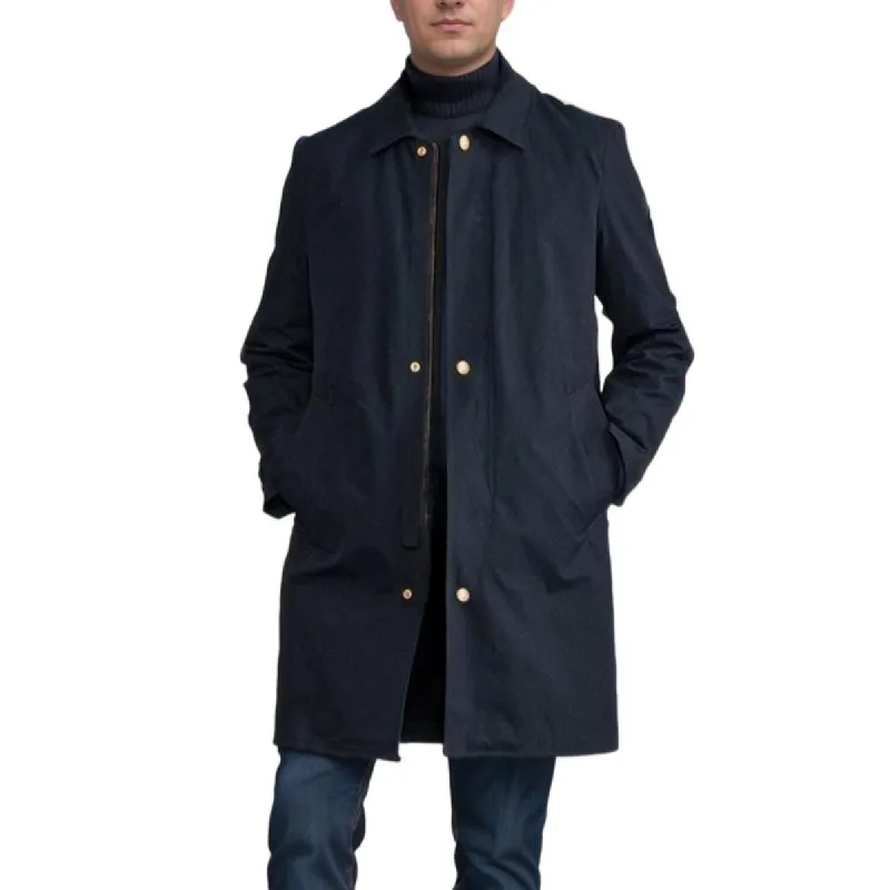 Men's Solid Color Simple Mid-Length Trench Coat 52166960Y sold by Manly