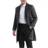 Men's Plaid Woolen Quilted Mid-Length Coat 03982232Y sold by Manly