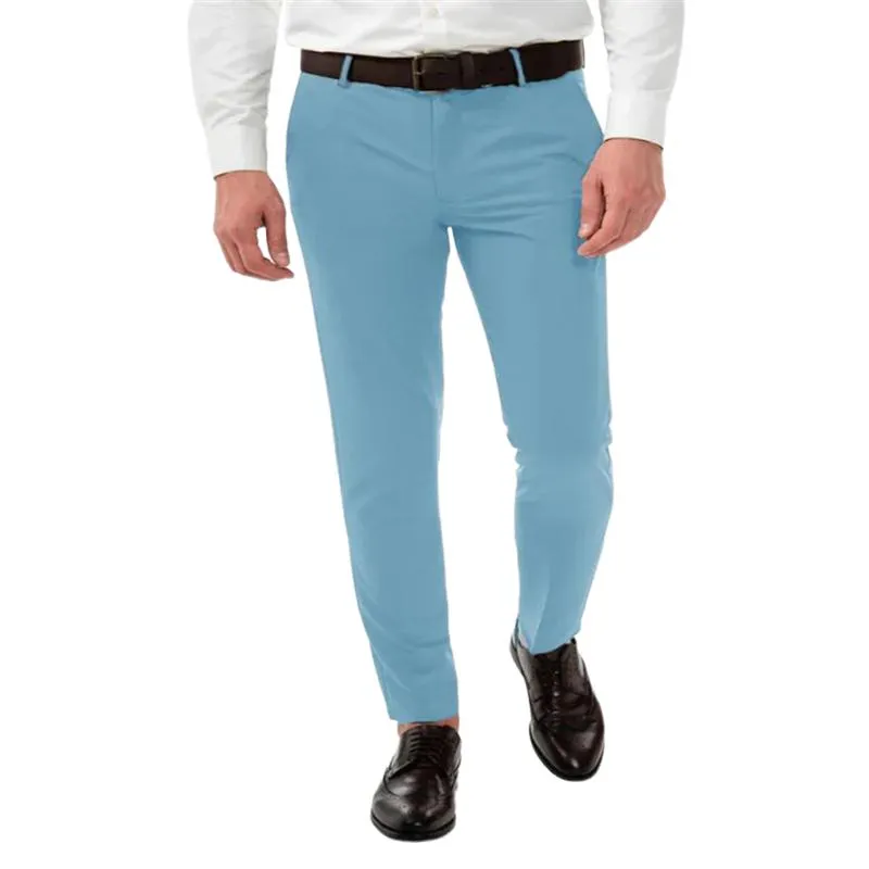 Men's Casual Solid Color Slim Fit Skinny Pants 53810664X sold by Manly