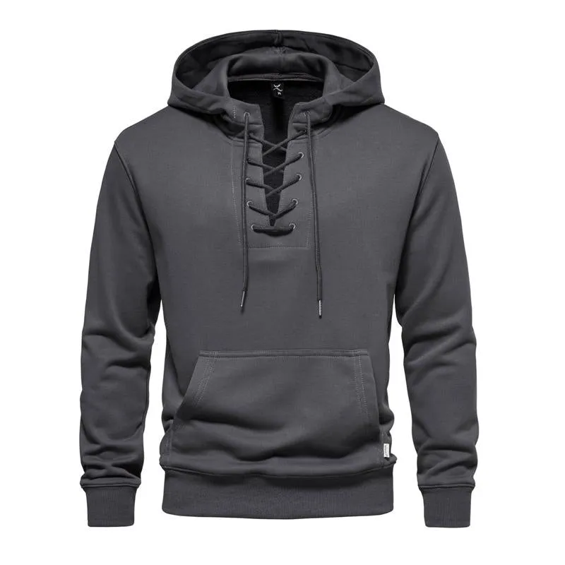Men's Solid Cotton Loose Fit Hoodie 91105214X sold by Manly product image thumbnail 4