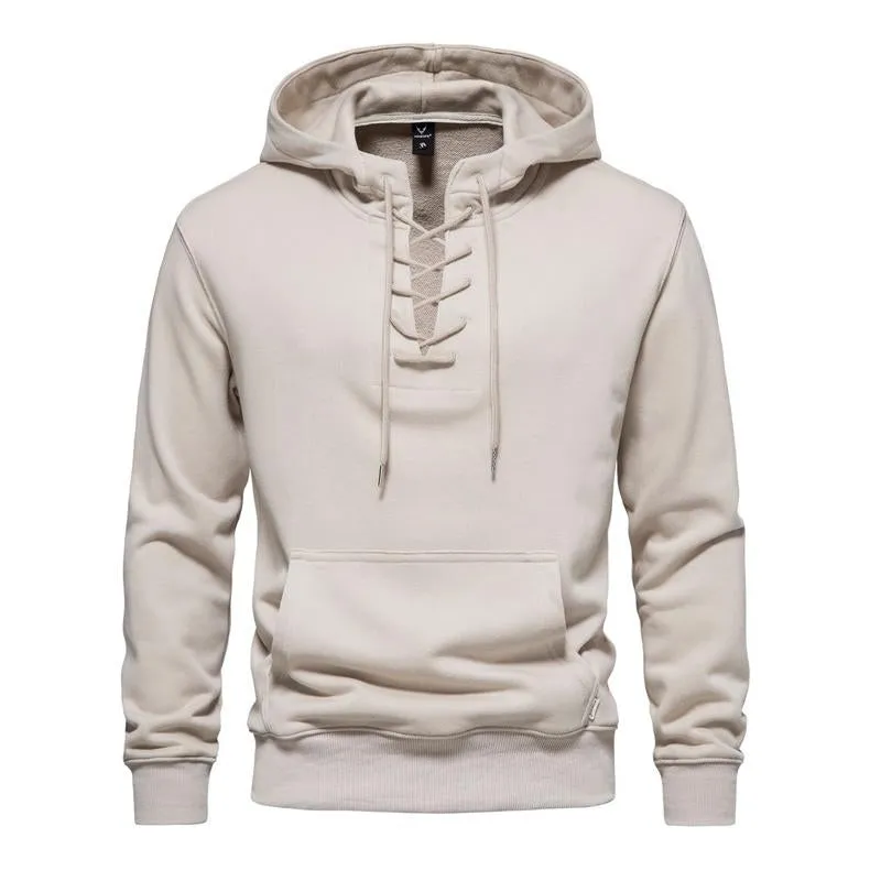 Men's Solid Cotton Loose Fit Hoodie 91105214X sold by Manly