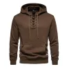 Men's Solid Cotton Loose Fit Hoodie 91105214X sold by Manly