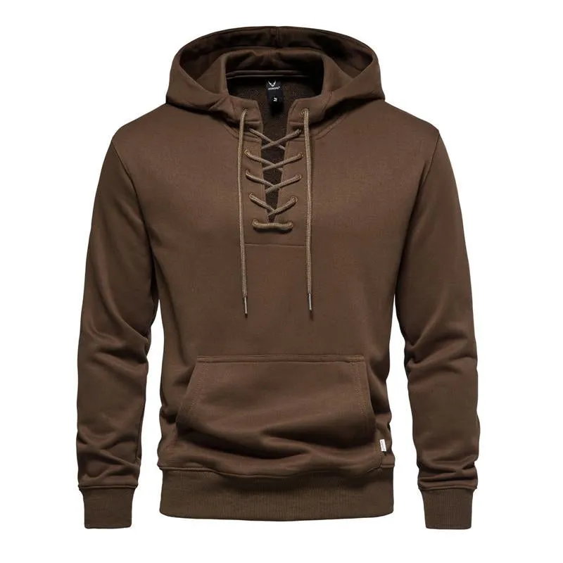 Men's Solid Cotton Loose Fit Hoodie 91105214X sold by Manly product image thumbnail 3