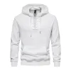 Men's Solid Cotton Loose Fit Hoodie 91105214X sold by Manly