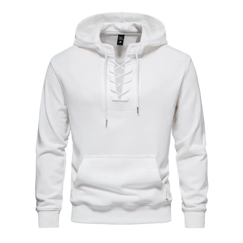 Men's Solid Cotton Loose Fit Hoodie 91105214X sold by Manly product image thumbnail 5