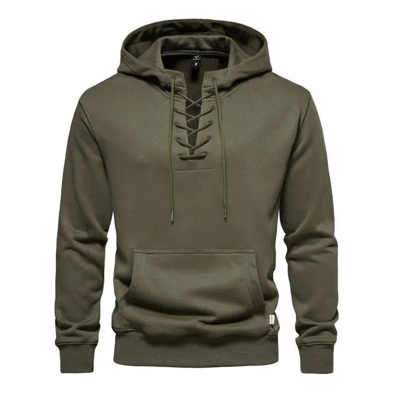 Men's Solid Cotton Loose Fit Hoodie 91105214X sold by Manly product image thumbnail 2