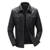 Men's Vintage Thickened Leather Motorcycle Jacket 62753030X sold by Manly