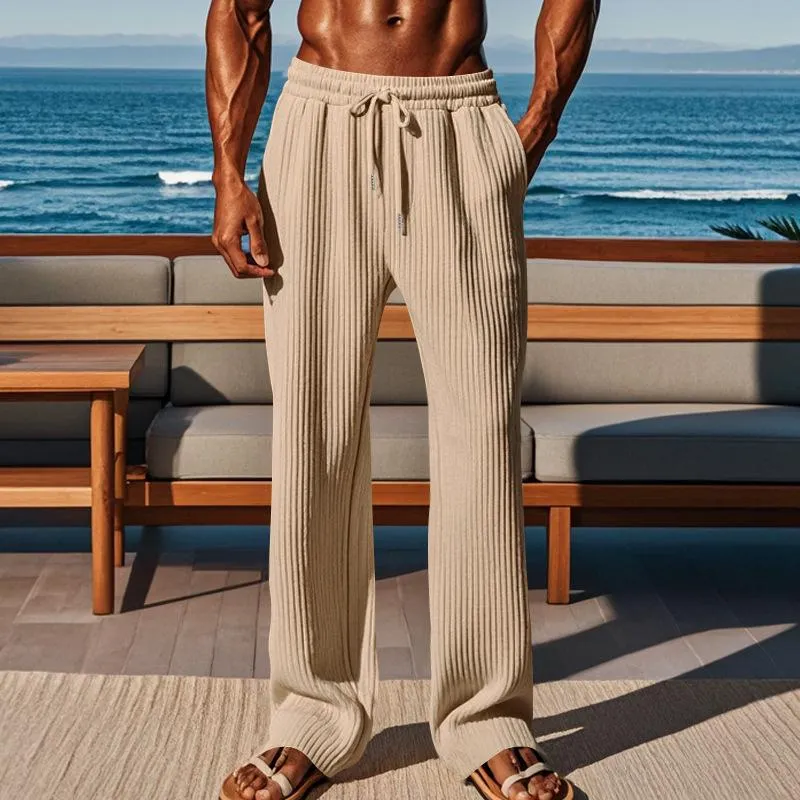 Men's Vertical Striped Elastic Casual Sports Pants 99418240X sold by Manly product image thumbnail 3