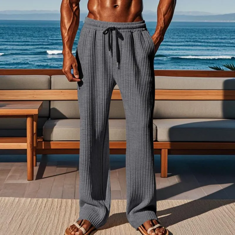 Men's Vertical Striped Elastic Casual Sports Pants 99418240X sold by Manly product image thumbnail 2