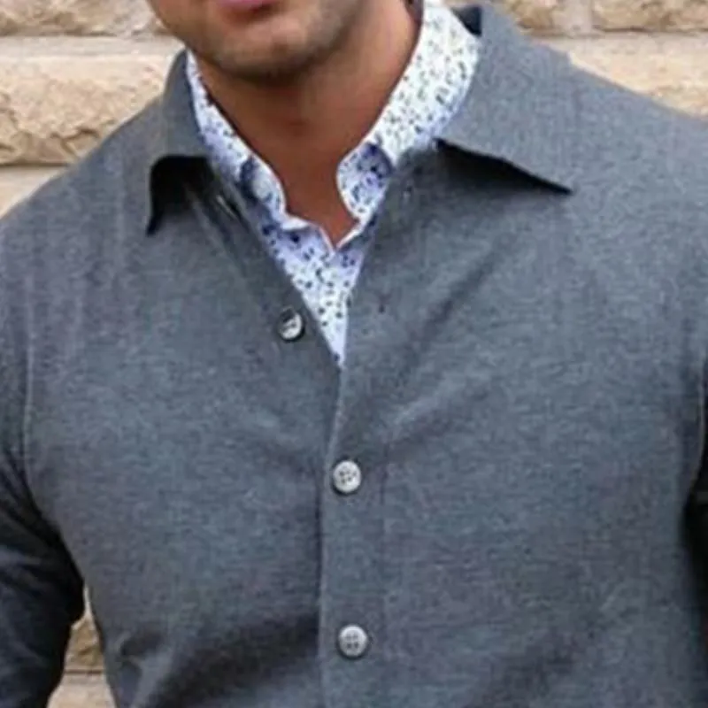 Men's Retro Casual Solid Color Pocket Sweater 12728356TO sold by Manly product image thumbnail 3