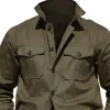Men's Vintage Casual Solid Color Multi-Pocket Field Jacket 80908717TO sold by Manly
