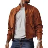 Men's Vintage Casual Solid Suede Pocket Jacket 81245573TO sold by Manly