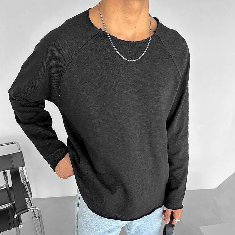 Men's Retro Casual Round Neck Long Sleeve T-Shirt 32745466TO sold by Manly product image thumbnail 2