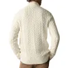 Men's Vintage Cable Zipper Turtleneck Slim Fit Pullover Sweater 19048365M sold by Manly