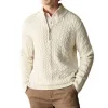 Men's Vintage Cable Zipper Turtleneck Slim Fit Pullover Sweater 19048365M sold by Manly