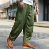 Men's Casual Outdoor Cotton Multi-pocket Loose Cargo Pants 48213437M sold by Manly