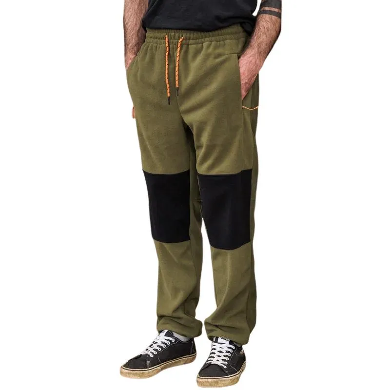 Men's Casual Colorblock Patchwork Elastic Waist Loose Sweatpants 56530897M sold by Manly