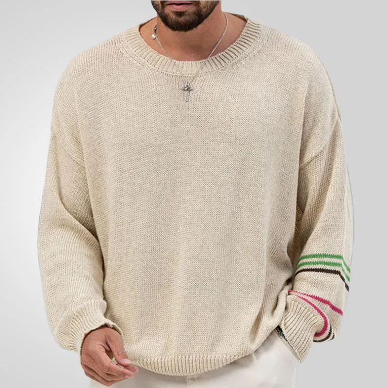 Men's Casual Round Neck Thin Loose Pullover Knitted Sweater 63905712M sold by Manly product image thumbnail 2