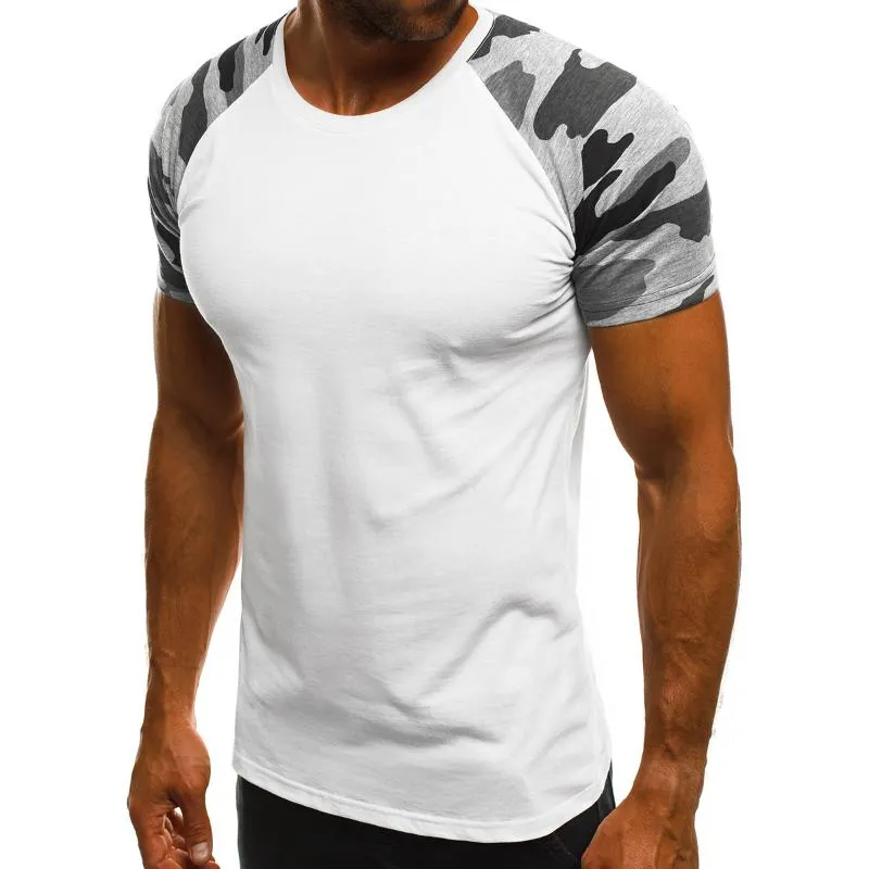 Men's Casual Thin Camouflage Colorblock Slim Short Sleeve T-shirt 41101842M sold by Manly product image thumbnail 5