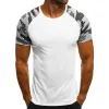 Men's Casual Thin Camouflage Colorblock Slim Short Sleeve T-shirt 41101842M sold by Manly