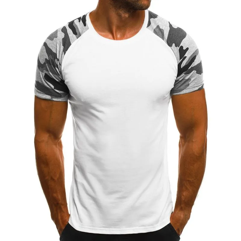 Men's Casual Thin Camouflage Colorblock Slim Short Sleeve T-shirt 41101842M sold by Manly product image thumbnail 4