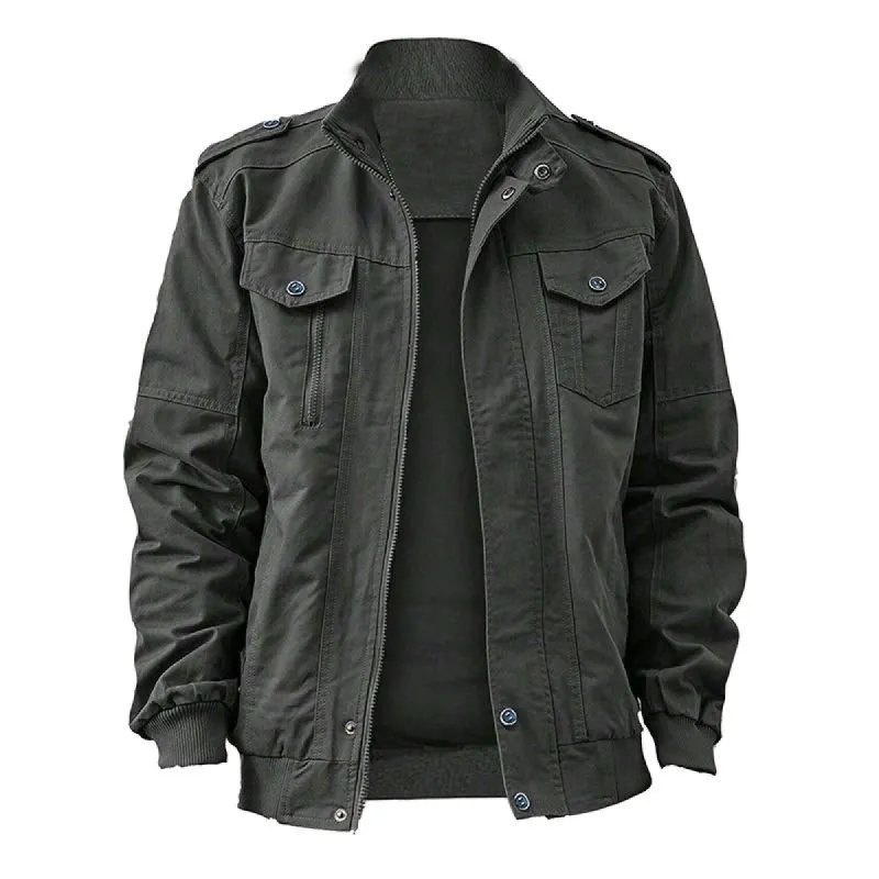 Men's Outdoor Stand Collar Zip-Up Jacket 50814613X sold by Manly