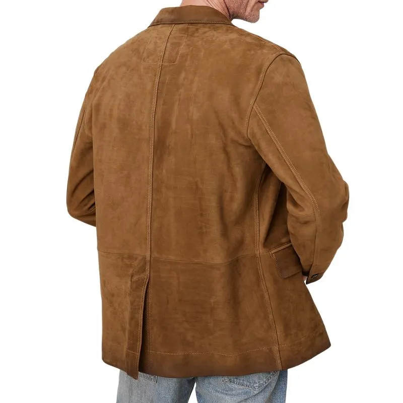 Men's Vintage Suede Notched Lapel Single Breasted Blazer 06649982M sold by Manly product image thumbnail 2