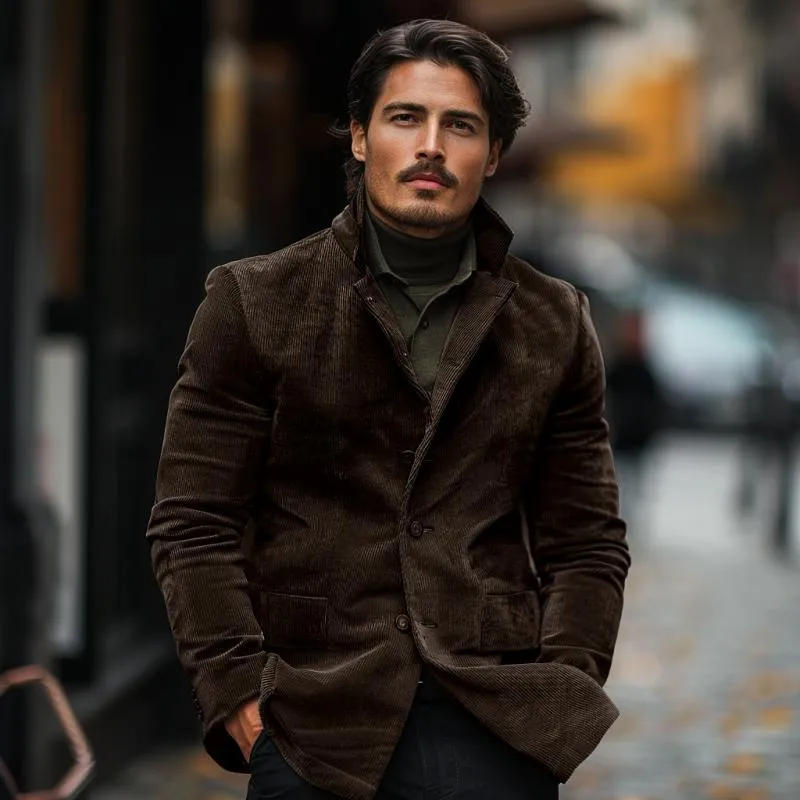 Men's Corduroy Single Breasted Blazer 99519956Y sold by Manly product image thumbnail 3