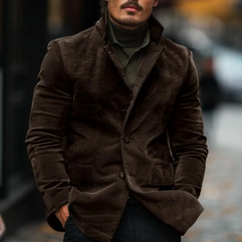 Men's Corduroy Single Breasted Blazer 99519956Y sold by Manly product image thumbnail 2