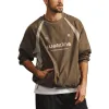Men's Loose Colorblock Crewneck Sports Sweatshirt 15098599Y sold by Manly