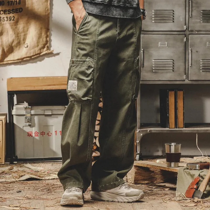 Men's Retro Loose Multi-Pocket Cargo Pants 46289557Y sold by Manly product image thumbnail 3