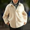 Men's Solid Color Lambswool Chest Pocket Jacket 42792266Y sold by Manly