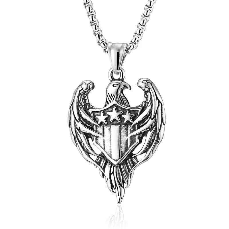 Vintage Casual Eagle Necklace 73834116TO sold by Manly