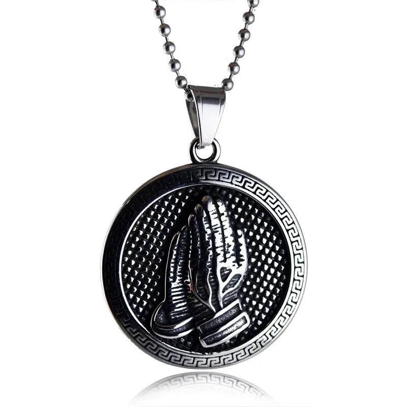 Vintage Casual Praying Jesus Necklace 79895631TO sold by Manly