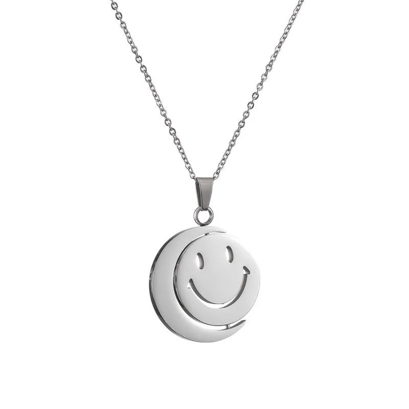 Retro Casual Smiley Face Necklace 14558659TO sold by Manly