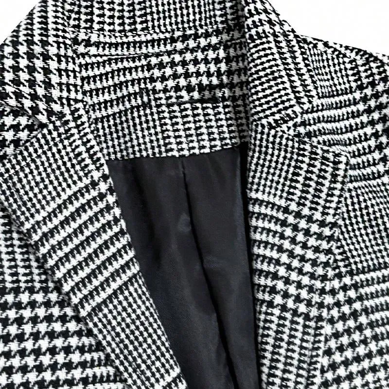 Men's Vintage Houndstooth Single Breasted Coat 24947364X sold by Manly product image thumbnail 5