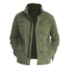 Men's Retro Casual Field Multi-Pocket Work Jacket 41579884TO sold by Manly