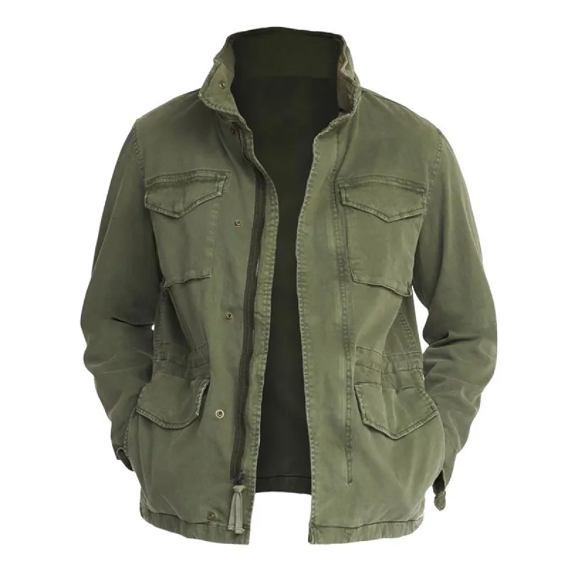 Men's Retro Casual Field Multi-Pocket Work Jacket 41579884TO sold by Manly